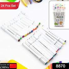 Fancy Art Markers, 24 Colors Double-ended Art Markers Alcohol Based Advanced Art Markers With Plastic Box For Painting, Coloring, Sketching And Drawing For Kids & Adult (1 Set 24 Pc) - dailyneed.life