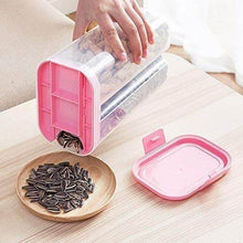 Plastic 2 Sections Air Tight Transparent Food Grain Cereal Storage Container (2 ltr) - dailyneed.life