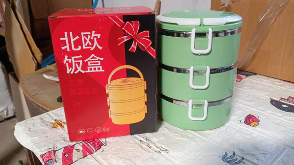 3 Layer Doraemon Lunch Box Tiffin High Quality Steel Lunch Box 3 Layer Tiffin For School ,Office & Traveling Use - dailyneed.life