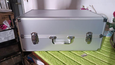 Aluminium & Wooden Multipurpose Portable Suitcase Travel Tool Box With 2 Keys For Lock (45×29×20 Cm / 1 Pc) - dailyneed.life