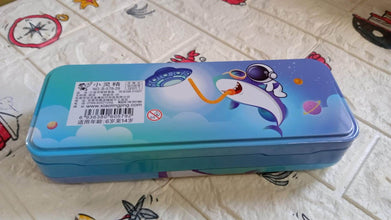 Metal Pencil Box, Pencil Case Double Compartment for Kids Stationery Compass Box, Stationery Gift for School Kids Compass, Pencil Box, Birthday Return Gift for Kids - dailyneed.life