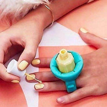 Nail Polish Holder Ring with Nail Polish Holder Stand, Fingernail Painting Tools, Manicure and Pedicure Accessories - dailyneed.life