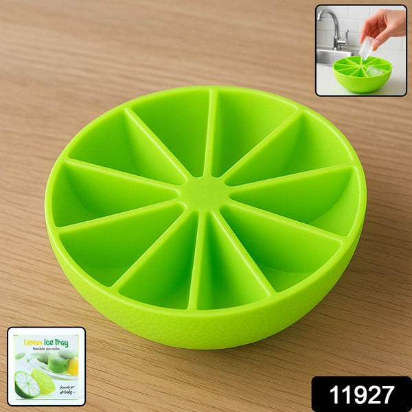 Lemon Shape Flexible Silicone Ice Cube Tray – 8-Slot Round Ice Mold (1 Pc) - dailyneed.life