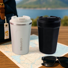 Stainless Steel Coffee Travel bottle with Lid 450 ML Approx (1 Pc) - dailyneed.life