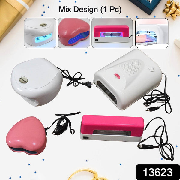 LED UV Lamp Nail Dryer Gel Nail Lamp Nail Polish Curing Lamp (1 Pc / Mix Design) - dailyneed.life