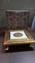 Golden - Square Pooja Chowki Patla / Bajot (20×20 CM / 1 Pc) - dailyneed.life