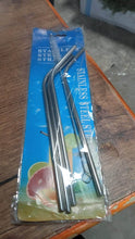 Reusable Stainless Steel Drinking Straws Bent (4 Bent Straws, 1 Brush) - dailyneed.life