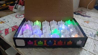 Multicolor LED Tealights Candles (24 Pack): Festive Decorations, Diwali - dailyneed.life