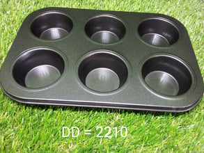 Non-Stick Reusable Cupcake Baking Slot Tray for 6 Muffin Cup - dailyneed.life