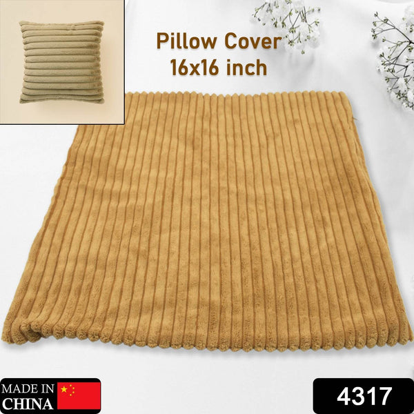 Throw Pillow Covers, 16x16 inch, Pack of 1 Couch Pillows Cover, Soft Corduroy Decorative Pillow Covers, Square Pillowcase for Bed Sofa Chair Bedroom Home Farmhouse Decor (1 Pc) - dailyneed.life