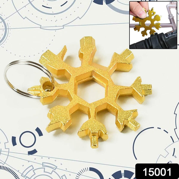 18-in-1 Snowflake Multi-Tool – Portable Bottle Opener, Screwdriver & Wrench - dailyneed.life