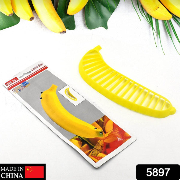 Banana Slicer- Perfect for Fruit Salads Handle Plastic Banana Fruit Slicer Cutter Chopper - dailyneed.life