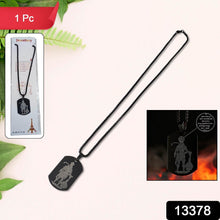 Hanuman Chalisa Locket with Gada, Chain (1 Pc) - dailyneed.life