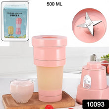 Foldable Electric Juicer, Portable Blender Stainless Steel 6 Blades (500 ML) - dailyneed.life