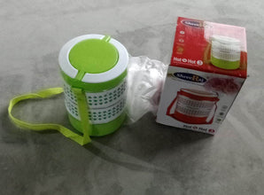 3 layer Adjustable Insulated Tiffin Set of 1, Blue 3 Containers Lunch Box - dailyneed.life