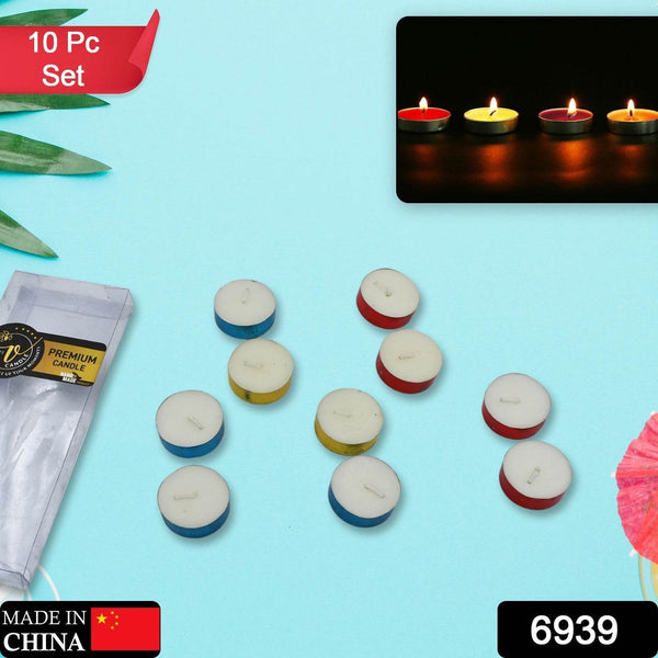 DECORATIVE COLOR CANDLE LIGHT CANDLE PERFECT FOR GIFTS, HOME, ROOM, BIRTHDAY, ANNIVERSARY DECORATIVE CANDLES, Diwali (10 Pc Set) - dailyneed.life