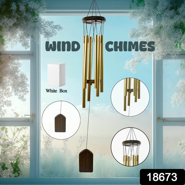 Wind Chime Musical Wind Chime with 6 Tuned Tubes and Hook (1 Pc) - dailyneed.life