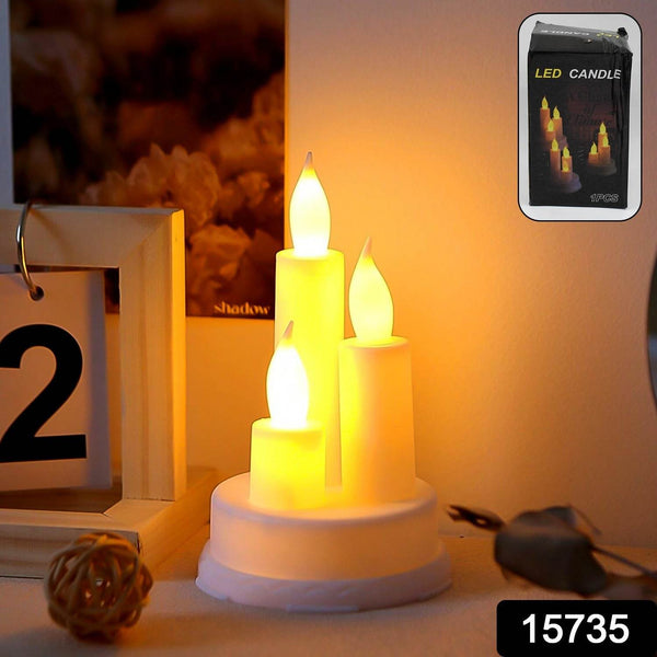 LED Taper Candles, Diwali (1 Pc) - dailyneed.life