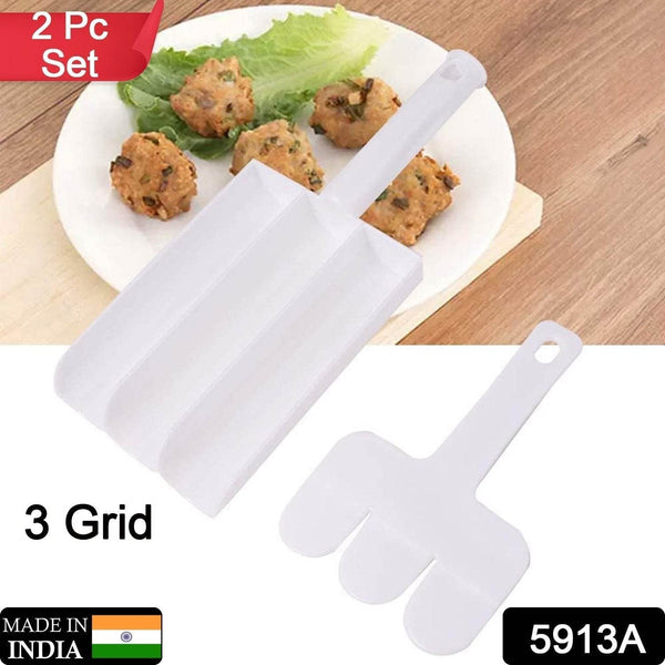 Small Multifunction Fritters Maker - Creative Fritters Scoop Multi-Function Ball Maker | Portable Maker for Making Cake Balls, Ice Cream Spoon, Doughnut, Hand Cutting Scoop(2pc Set) - dailyneed.life