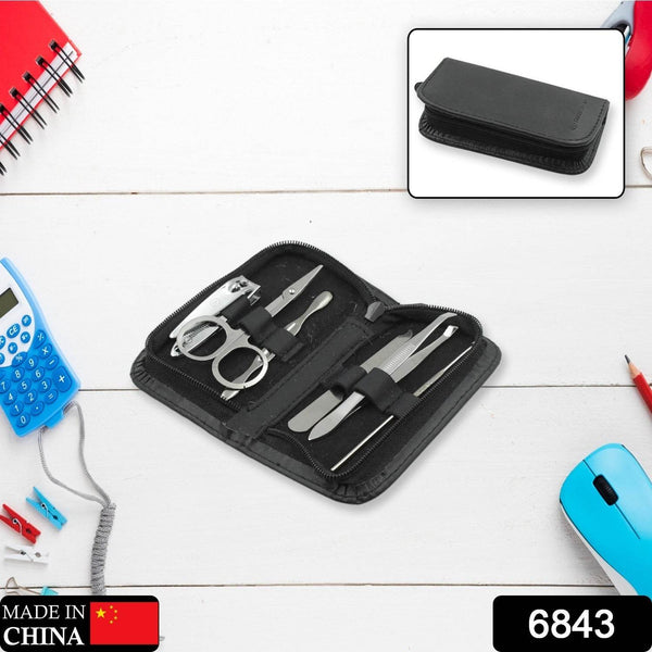 6-Piece Nail Clippers Kit with Travel Case: Professional Manicure Set, Stainless Steel - dailyneed.life