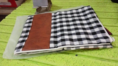 Pillow Covers, Leather & Cotton Cushion Covers (17 × 17 Inch / 1 Pair / 2 Pc) - dailyneed.life