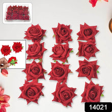 Flower Rose Hair Pin / Clip Velvet Flower Design (12 pcs Set / Red Color Only), Hair accessories - dailyneed.life