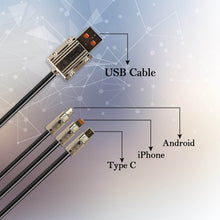 3 in 1 Multi Super Fast Charging Cable (1 Pc / 2 Mtr.) - dailyneed.life
