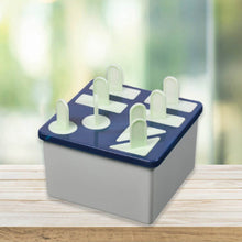 Plastic Kulfi Mold, Kulfi Molds 8 pcs Tray Ice Cream Mold Reusable Frozen Kulfi Maker sicle Sticks Lolly Ice sicle Candy Mold for Children Pista Color (Brown Box) - dailyneed.life