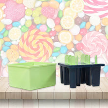 Plastic Kulfi Mold, Kulfi Molds 8 pcs Tray Ice Cream Mold Reusable Frozen Kulfi Maker sicle Sticks Lolly Ice sicle Candy Mold for Children Pista Color (Brown Box) - dailyneed.life