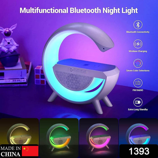 3-in-1 Multi-Function LED Night Lamp with Bluetooth Speaker, Wireless Charging, for Bedroom for Music, Party and Mood Lighting - Perfect Gift for All Occasions blootuth speaker (Media Player) - dailyneed.life