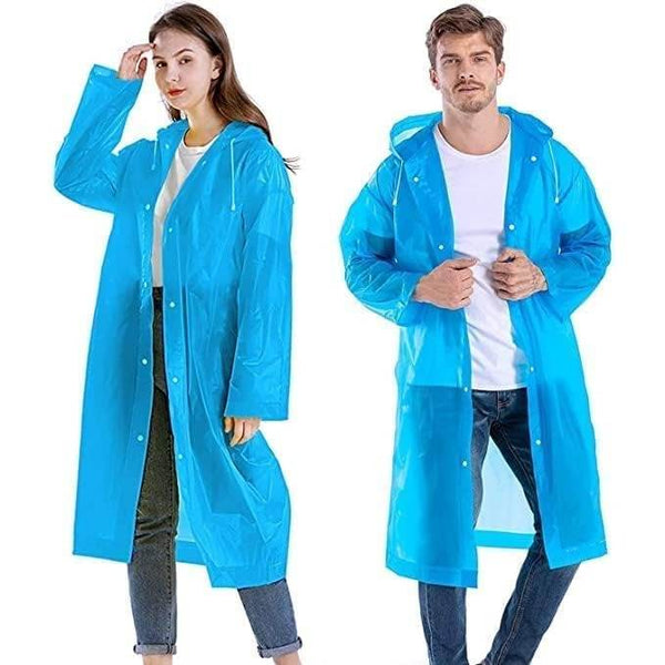 Adult Portable Rain Coat, Men & Women Outdoor Traveling Eva Material Raincoat - dailyneed.life