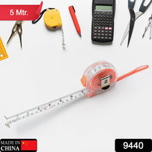 5 Meter Measuring Tape with Press Release Locking System, Measuring Tape with Transparent Gripper for Engineering/Hight/Decoration Measurement - dailyneed.life