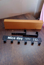 Heavy-Duty Carbon Steel Door Hook Hanger Rack (1 pc / 6 Hook / Black) - dailyneed.life