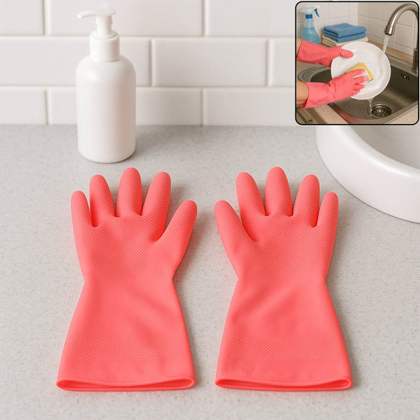Reusable Waterproof Household Cleaning Gloves (45gm / 1 Pair) - dailyneed.life