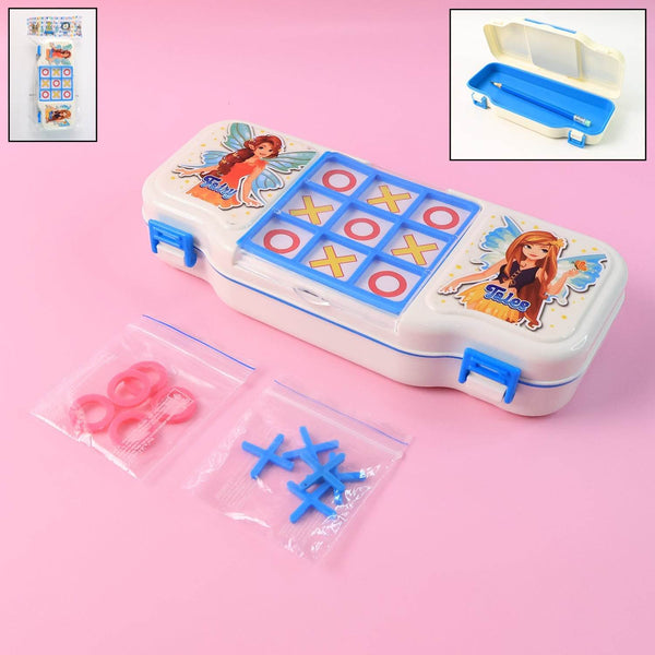 Kids Pencil Box with Built-in Tic Tac Toe Game - dailyneed.life