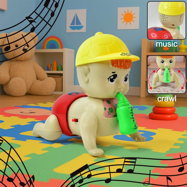 Battery Operated Crawling Baby Toy with Music - dailyneed.life