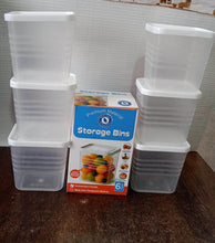Transparent Square Plastic Food Storage Container Set (6 Pc) - dailyneed.life