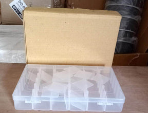 36 Grids Clear Plastic Organizer Jewelry Storage Box with Adjustable Dividers, Transparent Organizer Box (1pc) - dailyneed.life