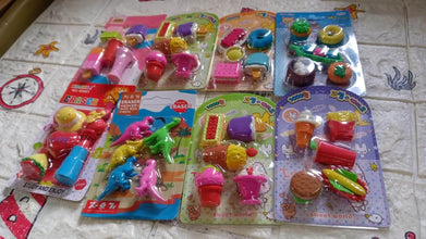Mix Design Fancy Erasers Set – Colorful & Stylish Erasers for Kids, Birthday Gift & School Prize (1 Set) - dailyneed.life
