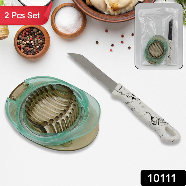 Stainless Steel, Egg Slicer & Knife (2 Pc Set) - dailyneed.life
