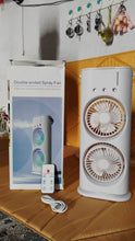 Electric Fan Desktop Double-Head Powerful Air Cooler (1 Pc / With Remote / Plug and Play) - dailyneed.life