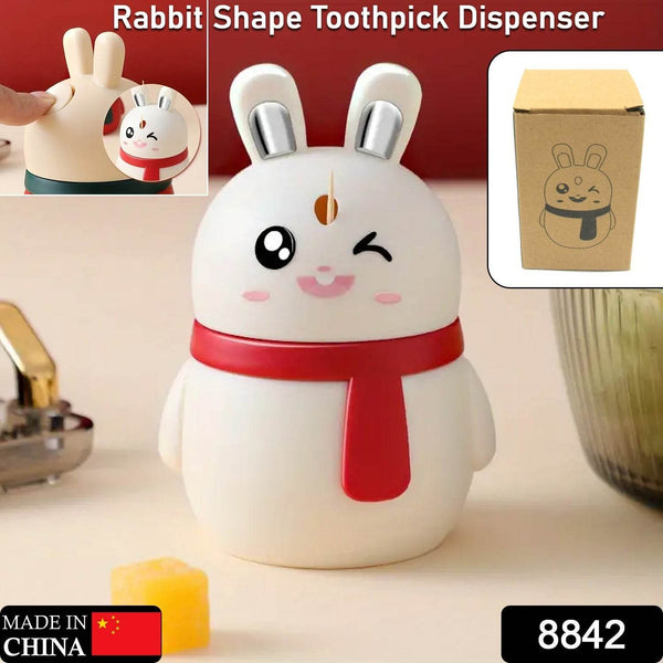 Rabbit Shape Toothpick Dispenser Pressing Small Size Accessory Durable Red | Home & Garden | Kitchen, Dining & Bar | Kitchen Storage & Organization | Racks & Holders Dining Room Table Decoration (1 Pc ) - dailyneed.life