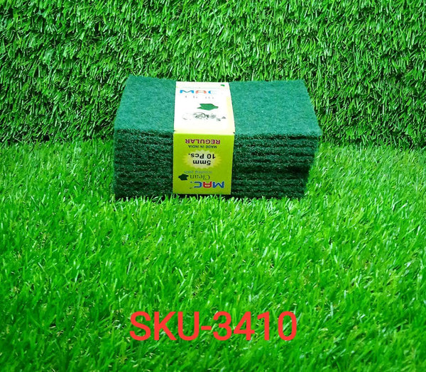 Scrub Sponge Cleaning Pads Aqua Green 10PCS - dailyneed.life