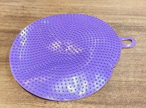 Purple Silicone Dish Scrubber Sponge Mildew Free, Non Stick, Heat Resistant - dailyneed.life