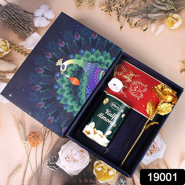 Valentine’s Day Love Set - Heart Light, Chocolates & Golden Flower Gift Box - dailyneed.life