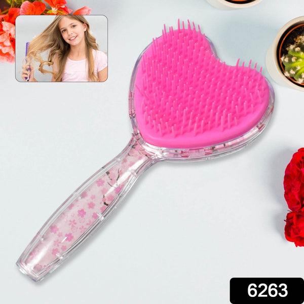 Heart Shape Hair Brush Massage Shower Comb (1 Pc), Hair accessories - dailyneed.life