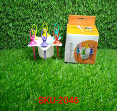 Dancing Doll Fruit Fork Cutlery Set with Stand Set of 6. - dailyneed.life