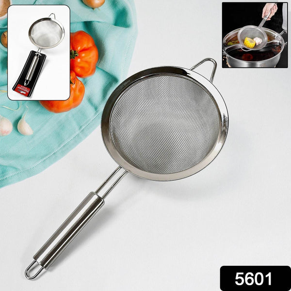 Mesh Sieve Quality Stainless Steel Fine Mesh Strainer with Sturdy Handle and Hook, Ideal for Tea Coffee, Rice, Powder, Fruit Etc Kitchen Food Kitchen Utensil - dailyneed.life