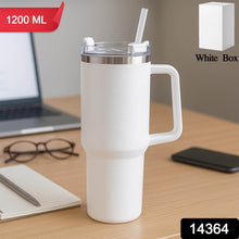 White Extra Large Insulated Travel Mug (1200ML - 1 Pc) - dailyneed.life