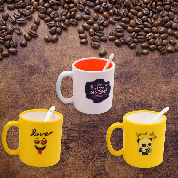 Mix Design & Color Coffee Mug With Spoon and box packing, Design Coffee Mug Used for Drinking and Taking Coffees and Some Other Beverages in All Kinds of Places (1 pc) - dailyneed.life